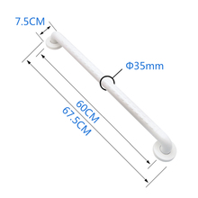 30/45/60cm Stainless Steel White Grab Bar Anti-Slip Bathroom Safety Handle For Elderly Bathroom Accessory Max Load Weight 150KGS 2024 - buy cheap