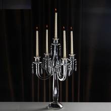 Wedding Centerpieces Candelabra Crystal 5 arms Matching Stick Candles Home Decoration Table Candlestick Holder 2024 - buy cheap