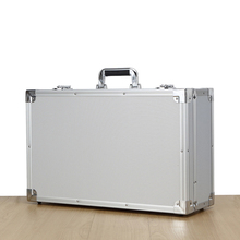 Caja de Herramientas portátil de aleación de aluminio para el hogar, caja de almacenamiento de gran espacio de 550x350x200mm, gruesa, almacenamiento 2024 - compra barato