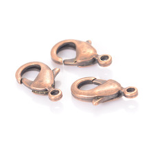 10pcs/lot Antique Copper Brass Lobster Clasp Hook For Necklace Bracelet Chain DIY Jewelry Making Accessory Findings 2024 - buy cheap