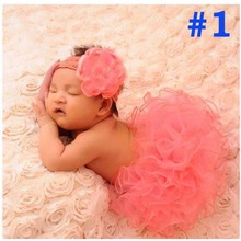 Baby tulle Tutu and Headband Set Newborn Coral tulle Tutu Little Girl Easter Photography Prop Halloween Costume 1set TS002 2024 - buy cheap