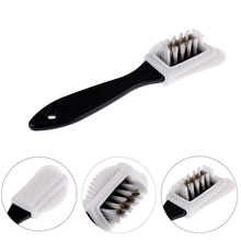 1PC 3 Side Cleaning Brush Rubber Eraser Black S Shaped Shoes Cleaner Boot Shoe Brush Leather Stain Cleaner Suede Shoe Brush 2024 - buy cheap