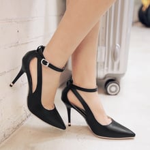 New Arrival Elegant Women Sandals Thin Heels SandalsBlack Pink Blue White Soft Leather Popular Shoes Woman US Size 4-15 2024 - buy cheap