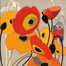 Modern oil paintings flower Mango Tango by Shirley Novak Painting canvas High quality hand painted wall Art 2024 - buy cheap