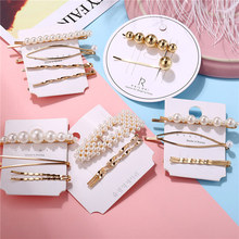 3Pcs/Set Pearl Metal Hair Clip Hairband Comb Bobby Pin Barrette Hairpin Headdress Accessories Beauty Styling Tools New Arrival 2024 - buy cheap