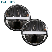 FADUIES-faros LED de 7 "y 60W para coche, luz de conducción para Jeep CJ/Wrangler JK, Land Rover Defender H4, 2 uds. 2024 - compra barato