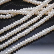 1 hebras/lote (60 piezas), Perla de agua dulce cultivada por la naturaleza, forma de ábaco, colores blancos, tamaño: 8-9mm, hebras de perlas, buena calidad 2024 - compra barato
