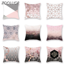 Zoolliop Home Decor Nordic Style Decorative Pillo Geometric Cushion cover 45x45cm Marble Texture Throw Pillow Case Cushion Cover 2024 - buy cheap