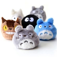 Conjunto de 6 muñecos de peluche animados de Tonari no Totoro, My Neighbor Totoro, Fairydust cat bus, mini muñecos de peluche bonito para regalo, envío gratis 2024 - compra barato