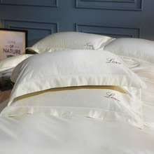 Fundas de almohada bordadas de lujo para dormitorio, funda de almohada de seda de morera pura, súper suave, 48x74cm, 1 par 2024 - compra barato