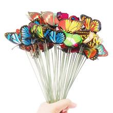 10Pcs/lot Artificial Butterfly Garden Decoration Outdoor Simulation Butterflies Stakes Yard Ornaments Plant Lawn Decor Crafts 2024 - buy cheap
