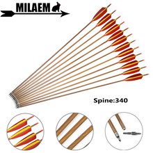 6/12pcs 31inch Archery Pure Carbon Arrow Spine 340 ID6.2mm OD7.6mm 5inch Turkey Feathers  Recurve/Compound Shooting Accessories 2024 - buy cheap