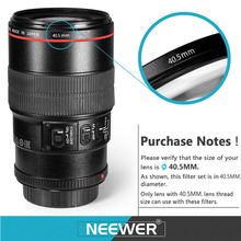 Neewer 40.5MM Lens Filter Kit NEX Series Cameras with 16-50mm Lens for Samsung NX300 with 20-50mm Lens UV CPL ND4 filter Pouch 2024 - buy cheap