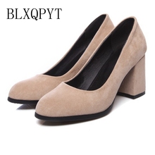 BLXQPT HOT Sale  31-43 Apricot New Fashion Sexy Pointed Toe Women Pumps Platform   High Heels 7CM Ladies Wedding Party Shoes 191 2024 - buy cheap