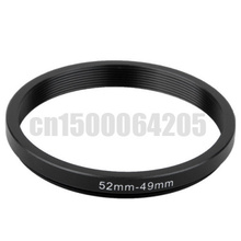 2 peças frete grátis anel do filtro ascendente preto 52mm a 49mm 52mm-49mm 52-49mm 2024 - compre barato