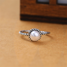 2019 new arrival vintage pearl twisted adjustable open ring for women lady    engagement punk boho ring KJZ0126 2024 - buy cheap