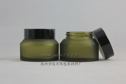 Download 50g Olive Green Frosted Glass Cream Jar With Black Aluminum Lid 50g Cosmetic Jar Packing For Mask Or Eye Cream 50g Glass Bottle Buy Cheap In An Online Store With Delivery Price Comparison