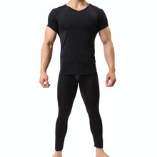 Top quality Men Long Johns New Thermal Men Underwear Sets Compression Sweat Quick Drying Ultra-thin Long Johns Men Clothing 2024 - buy cheap