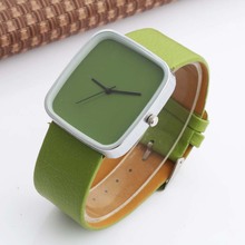 WOMAGE Watch Fashion Girls Watches Green Leather Watch Women Square Watches Ladies Watches Quartz montre enfant relogio feminino 2024 - buy cheap