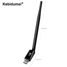 Kebidumei-llave electrónica con wifi, antena USB externa, tarjeta de red inalámbrica, adaptador LAN, 2017 Mbps, 5dbi, nuevo, 150 2024 - compra barato