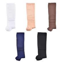 Women Men Unisex Open Toe Knee High Socks Leg Support Warmer Relief Pain Therapeutic Anti-Fatigue Compression Stockings 2024 - buy cheap