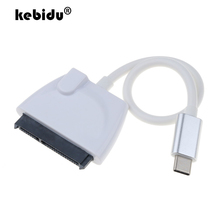 kebidu 22pin 10Gbps Type C USB 3.1 to SATA III HDD SSD Adapter Cable For 2.5 Inch SATA Drive Support USAP 7+15 Pin 2024 - buy cheap