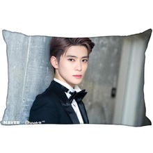 Jaehyundai-Funda de almohada de satén personalizada, funda de almohada de 35x45cm (un lado) con cremallera impresa, de seda, logotipo personalizado, regalo, popular, corea-pop 2024 - compra barato