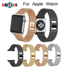 Ремешок для Apple Watch 5 4 40 мм 44 мм ремешок металлический браслет ремешок для Apple Watch Series 1 2 3 4 5 браслет 42 мм 38 мм 2024 - купить недорого
