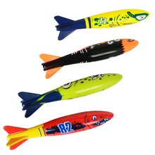 Juego de lanzamiento de cohete de Torpedo para niños, juguete de buceo, palos de buceo subacuáticos, para verano, 4 sets 2024 - compra barato