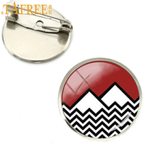 TAFREE Wholesale 2017 new fashion Twin Peaks Inspired brooch pins jewelry David Lynch movie brooches handmade badge gifts NS211 2024 - buy cheap