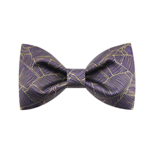 New Free Shipping fashion Men's male Printed Printed bow tie men and women married groom groomsman England gold leaf 2024 - buy cheap