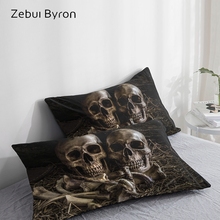 3D HD Pillow Case Pillowcase Custom/50x70/50x75/50x80/70x70,Decorative Pillow Cover,halloween skull Bedding pillowcases 2024 - buy cheap