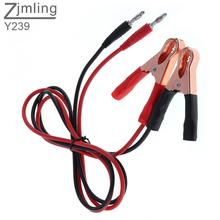 2pcs Banana Plug Turn 80mm Alligator Clip Test Line with 4mm External Diameter and 18AWG Pure Copper Core Wire for Testing 2024 - buy cheap