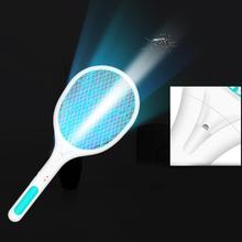 New Hot Sale USB Rechargeable Electric Mosquito Flying Swatter Bug Zapper Racket Insects Killer With LED Illumination 2024 - buy cheap