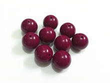 Newest !  20mm 105pcs/lot  Marron Color Chunky Gumball Bubblegum Acrylic Solid Beads For Necklace Making 2024 - buy cheap