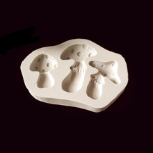 3D mushroom shape silicone mold fondant cake mold chocolate candy mold soft clay clay tool 2024 - buy cheap