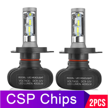 2pcs H7 Led H4 H1 H11 Car Headlight Bulbs S1 CSP Chips H3 H8 H9 HB3 HB4 9005 9006 LED Fog Light 50W 8000LM 6500K Car lights 2024 - buy cheap