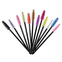 50 Pcs/Set Six Colors Disposable Mascara Wands Mini Lashes Brushes Mascara Applicator Micro Spoolie Brushes for Eye Lash 2024 - buy cheap
