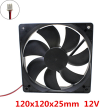 10 pçs/lote 120x120x25mm 12025 ventoinhas de arrefecimento DC 12 v Brushless Do Ventilador cooler radiador para poder fornecer o mainframe-box 2024 - compre barato