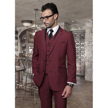 Conjunto de traje de boda para hombre, traje masculino personalizado italiano, abrigo, pantalones, corbata y chaleco, ropa de boda, 2020 2024 - compra barato