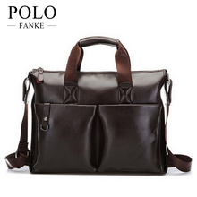 2015 Casual Men's Business Briefcase PU Leather Shoulder Bags Men Crossbody Messenger Bags Designer Brand Laptop Handbag BS1002 2024 - buy cheap