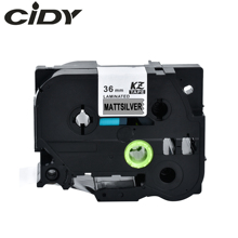 Cidy 5pcs compatible P-touch TZe label tape 36mm tz M961 tze-M961 Black on Mattesilver for brother printer 2024 - buy cheap