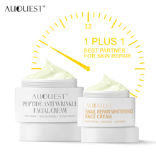 AUQUEST Peptide Face Cream Anti-wrinkle Anti-aging Acne Whitening Moisturizing Snail Facial Cream Skin Care Set 2024 - buy cheap