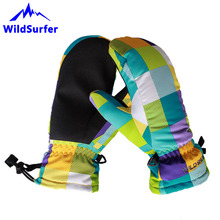 Luvas de ski w305 para crianças, luva de esqui quente à prova d'água para inverno e esporte na neve para meninos e meninas 2024 - compre barato