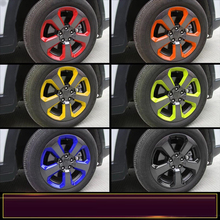 For Jeep Compass 2017 ABS Chrome 5PCS Car Wheels Exterior Color Wheel Stickers Border Cover Trims Car Styling Auto Accessories 2024 - buy cheap