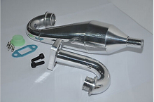 New KM HPI Baja 5B SS 5T 5SC KM POLISHED Aluminum Exhaust Tuned Pipe 2024 - buy cheap