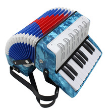 Mini Small 17-Key 8 Bass Accordion Educational Musical Instrument Toy 4 Colors for Kids Children Amateur Beginner Christmas Gift 2024 - купить недорого