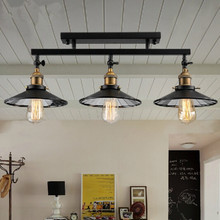 Lustre pingente de metal vintage, luminária de teto com base e27 para lustre industrial de suspensão para loft do interior da europa 2024 - compre barato