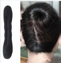 1pcs Black Hair Clips Hair Accessories For Women Magic Hair Tools Twist Bun Donut Hair Sponge Disc Meatballs 17cm 2024 - buy cheap