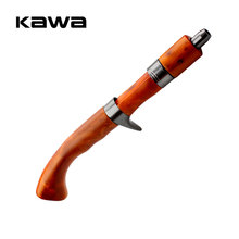 Kawa manivela para vara de pescar, acessório para diy, cabo de madeira de cânfora dourado, alta qualidade, frete grátis 2024 - compre barato
